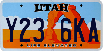 UT license plate Y236KA