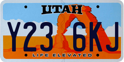 UT license plate Y236KJ