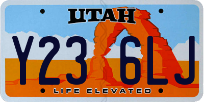 UT license plate Y236LJ