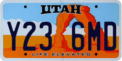 UT license plate Y236MD