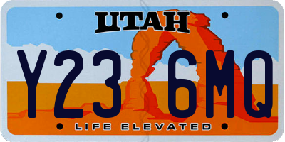 UT license plate Y236MQ