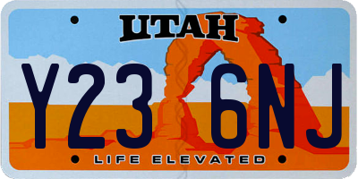 UT license plate Y236NJ
