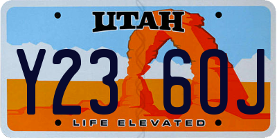 UT license plate Y236OJ