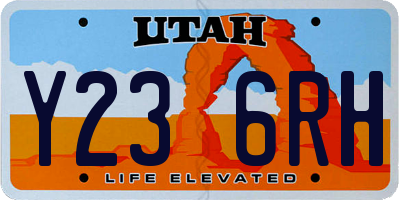 UT license plate Y236RH