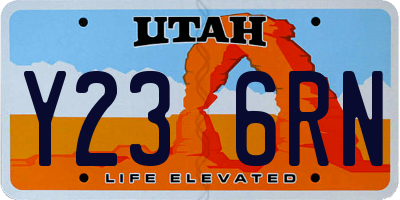 UT license plate Y236RN