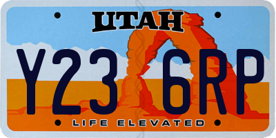 UT license plate Y236RP