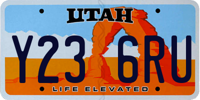 UT license plate Y236RU