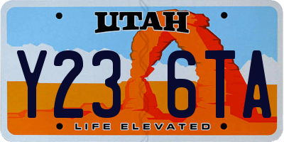 UT license plate Y236TA