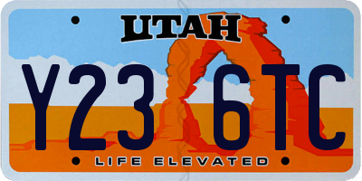 UT license plate Y236TC