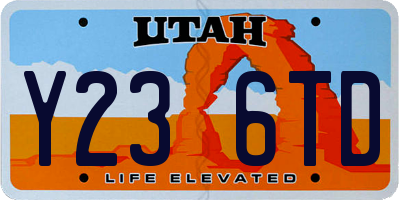 UT license plate Y236TD