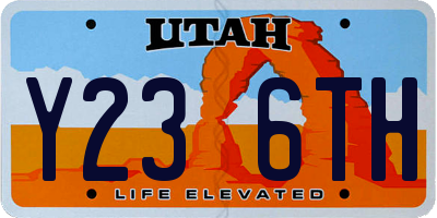 UT license plate Y236TH