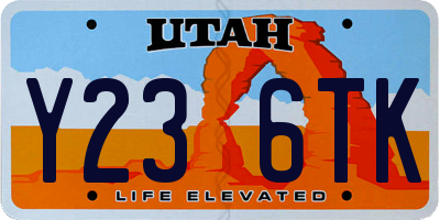UT license plate Y236TK
