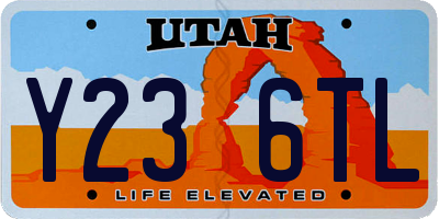 UT license plate Y236TL