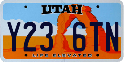 UT license plate Y236TN