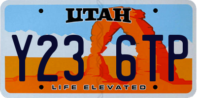 UT license plate Y236TP