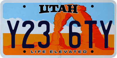 UT license plate Y236TY