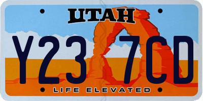 UT license plate Y237CD
