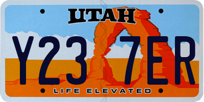 UT license plate Y237ER