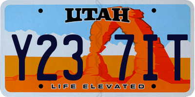 UT license plate Y237IT