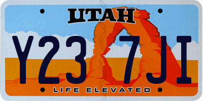 UT license plate Y237JI
