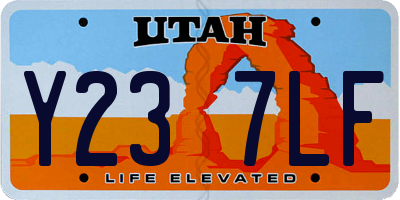 UT license plate Y237LF
