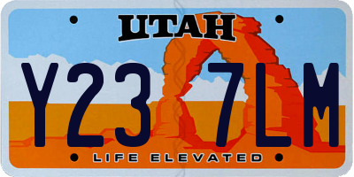 UT license plate Y237LM
