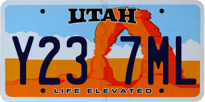 UT license plate Y237ML