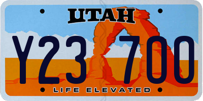 UT license plate Y237OO