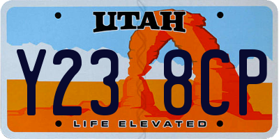 UT license plate Y238CP