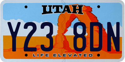 UT license plate Y238DN