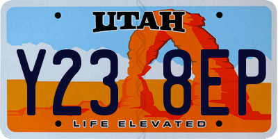 UT license plate Y238EP
