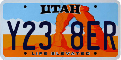 UT license plate Y238ER