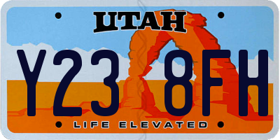 UT license plate Y238FH