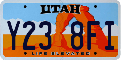 UT license plate Y238FI