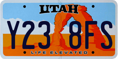 UT license plate Y238FS