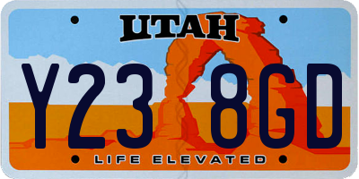UT license plate Y238GD