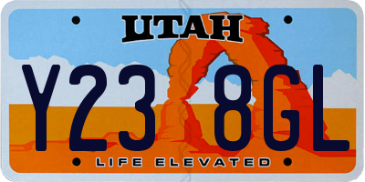 UT license plate Y238GL