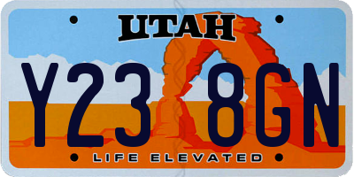 UT license plate Y238GN