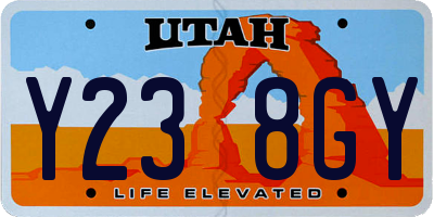 UT license plate Y238GY