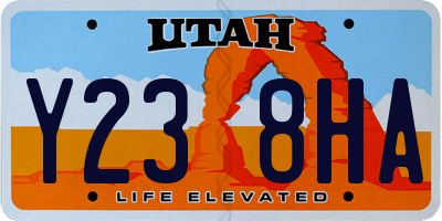 UT license plate Y238HA