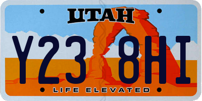 UT license plate Y238HI