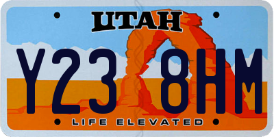UT license plate Y238HM