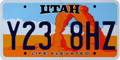 UT license plate Y238HZ
