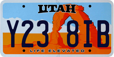 UT license plate Y238IB