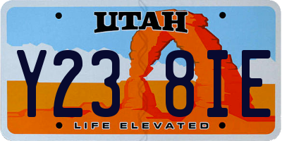 UT license plate Y238IE