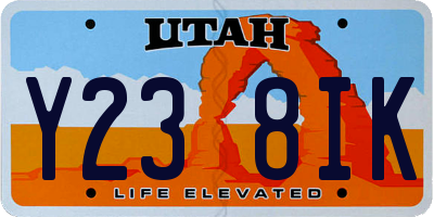 UT license plate Y238IK