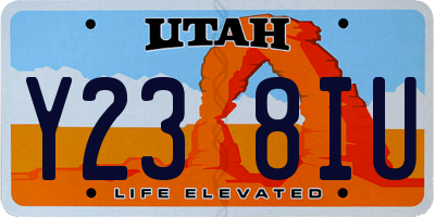 UT license plate Y238IU
