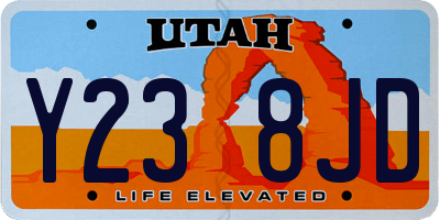 UT license plate Y238JD