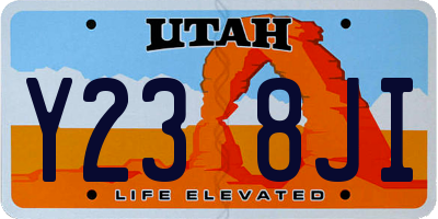 UT license plate Y238JI