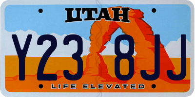 UT license plate Y238JJ